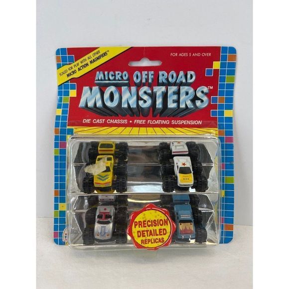 Micro Off Road Monsters Rumble Pet Rico 1011 Machines MISP NOS